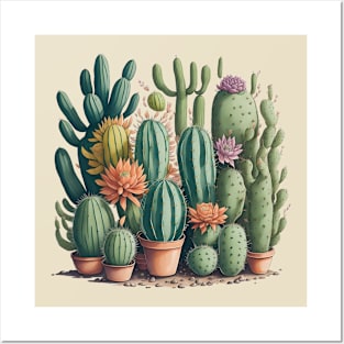 Watercolor Cactus 5 Posters and Art